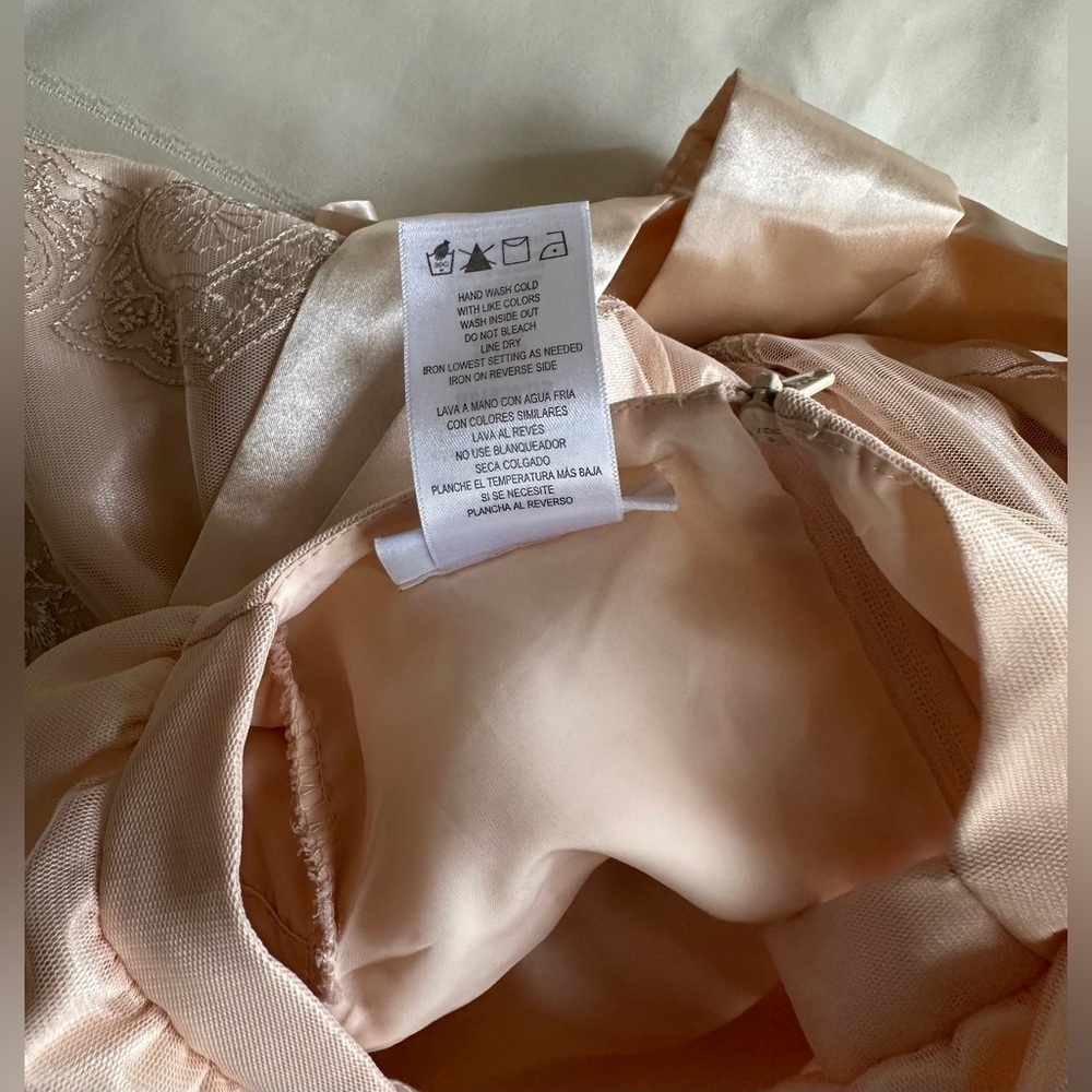 Bonnie Jean Blush and Gold Elegant Dress - Picture 13 of 13